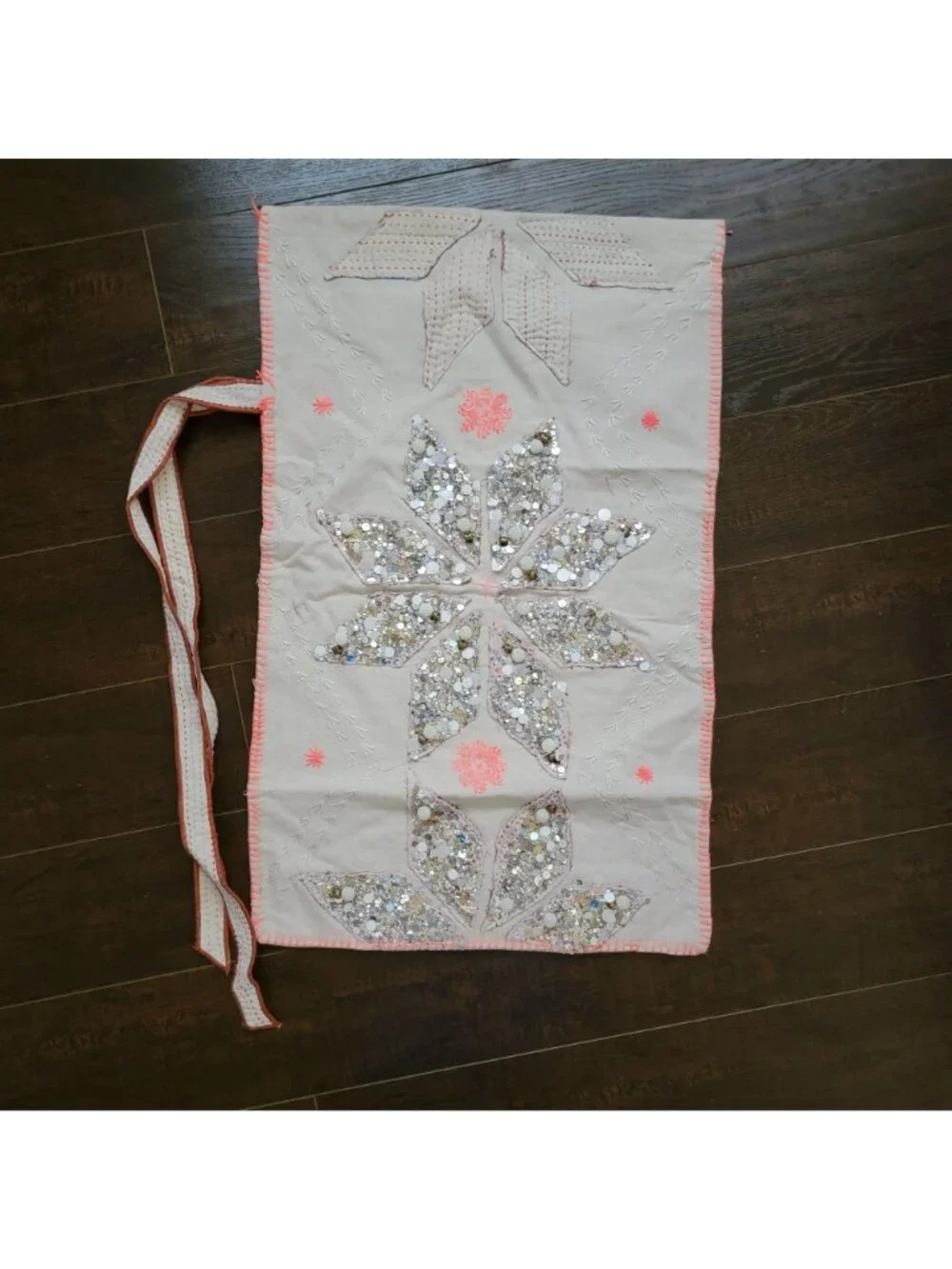 Free People One Perfect Present Gift Bag Sack Embelished Fairy Whimsical Shiny